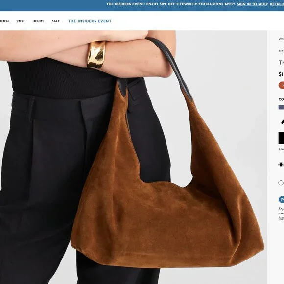 Madewell Mylie Suede Shoulder Bag - Picture 3 of 5